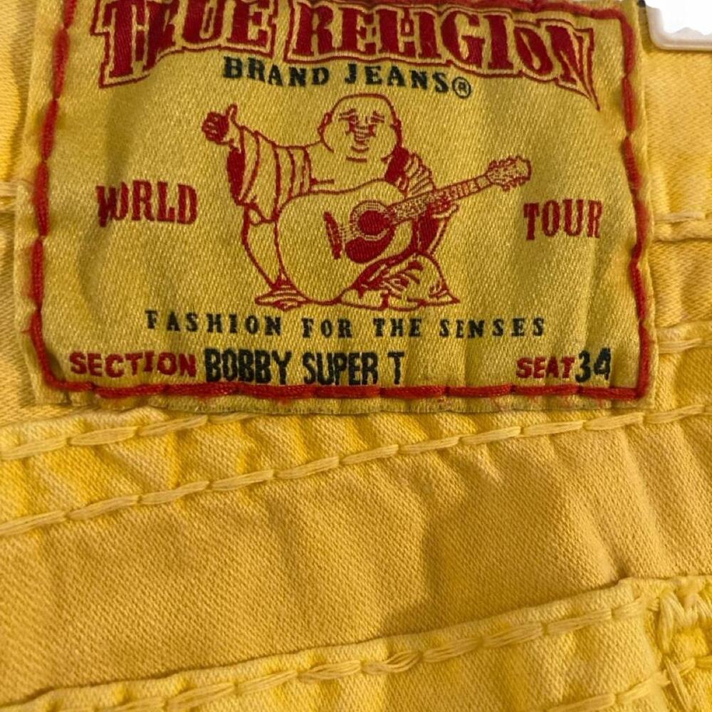 True religion yellow jeans size